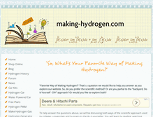 Tablet Screenshot of making-hydrogen.com